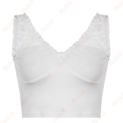 crop u neck tank top